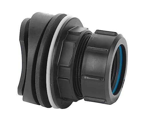 Image of McALPINE 1¼" Mechanical Soil and Rainwater Pipe Boss Connector (Black) BOSSCONN1.25BL