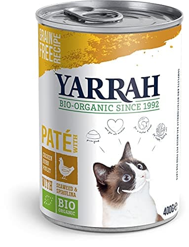 Image of Yarrah | Cat Food - Spirulina & Seaweed Chicken Pate | 4 x 400g