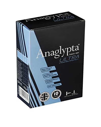 Image of Anaglypta® ULTRA Strong Wallpaper Paste - 10 Roll Box - Rolls on BLUE, Dries CLEAR for Easy Application