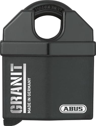 Image of ABUS Granit Padlock 37/60 for Outdoor use - Heavy Duty - high Security - Made of Hardened Special Steel - with ABUS-Plus disc Cylinder and Security Level 10 - Black