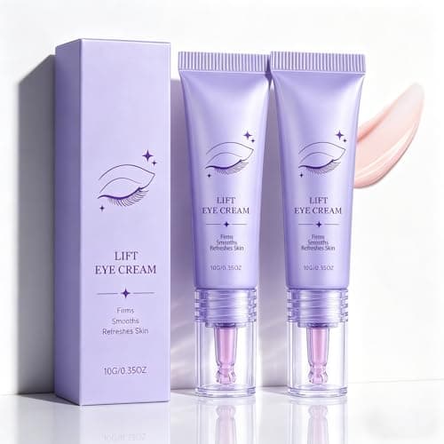 Image of Instant Lift Eye Gel, Under Eye Cream for Dark Circles & Puffiness, Hydrating & Firming Dark Circles Treatment | Daily Essential Skincare Routine Men & Women, All Skin Types, 10g (2Pack)