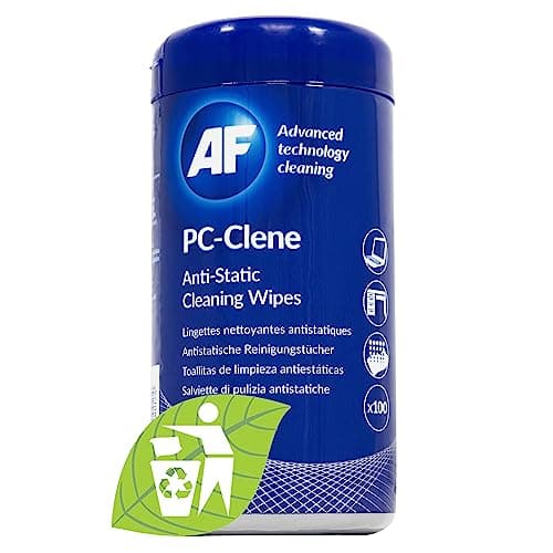 Image of AF Anti Static PC Cleaning Wipes - for PC & Laptop Hard Surfaces, Desk, Desk Phone, VR, Headset, Games Console & Controller, Printers & More.