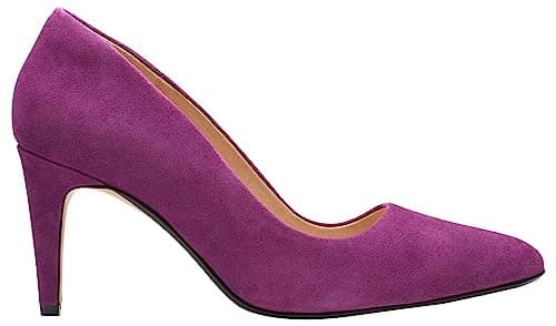Image of Clarks Women's Laina Rae Court Shoes, Newness, 5.5 UK Purple
