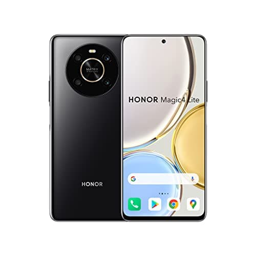Image of Honor Magic 4 Lite 4G Smartphone 6 + 128 GB Android 11 Mobile Phone with 64 MP Camera, 6,81” 90Hz LCD, Snapdragon 680, 66W Fast Charging with 4800mAh Battery, 2 Year Warranty, Black