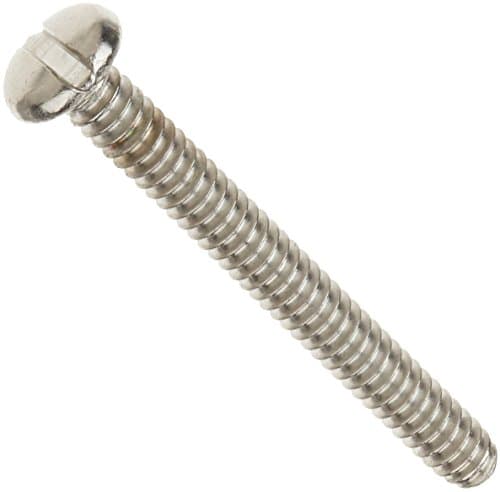Image of Merriway® BH02234 (6 Pcs) Slotted Pan Head Machine Screws with Nuts, M6 x 75mm (1/4 inch x 3 inch) Bright Zinc Plated - Pack of 6 Pieces