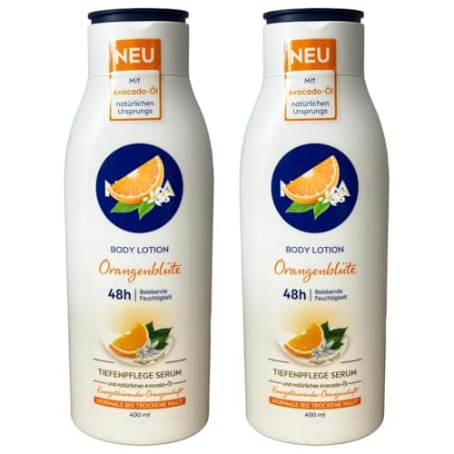 Image of Deep Moisture Body Lotion with Avocado Oil & Orange Blossom – 48H Hydration – Nourishing Formula for Normal to Dry Skin – Fast Absorbing, 400ml (Pack of 2)