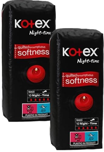 Image of Maxi Night Time Sanitary Towels 2x10 Pack