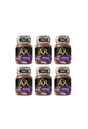 Image of L'OR Intense Instant Coffee 100g (Pack of 6 Jars, Total 600g)