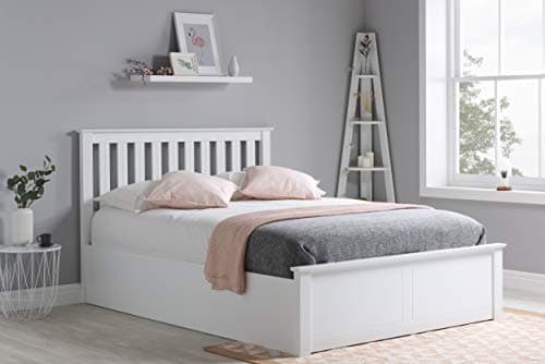 Image of Birlea Phoenix Ottman Bed - Pine, White, King Size
