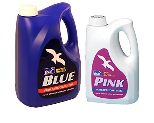 Image of Elsan Blue 4L & Pink 2L Toilet Fluid Chemical Cleaner Caravan Motorhome Camping