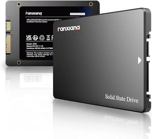 Image of fanxiang SATA SSD 250GB Internal Solid State Drives 2.5 Inches, up to 520MB/s, SATA III Internal SSD 6Gb/s, 3D NAND TLC Storage Drive for Laptop PC Desktop (Black)