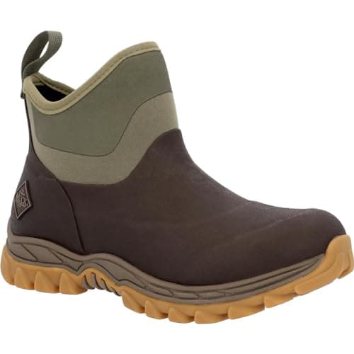 Image of Muck Boots Women's Arctic Sport II Fleece Lined Waterproof Pull on Ankle Boot, Dark Brown, 6
