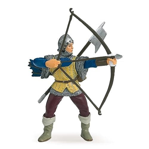 Image of Papo - Realistic Blue Archer Figure - Ages 3+ - Fantasy & Medieval Collection - Creative Play Medieval Battle - Gift Idea Toy for Girls and Boys