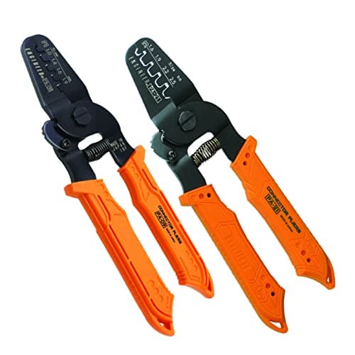 Image of ENGINEER PA-09 Super-Precise Crimping Tool & PA-21 (Made in Japan) Open-Barrel Crimping Pliers Featuring Higher Crimp Lug Height Capability (lugs)