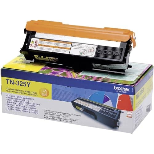 Image of Brother Original TN325Y Yellow Toner