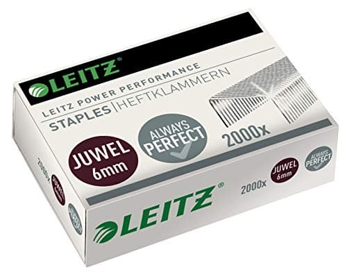 Image of Leitz 2000 Staples, 6 mm, Galvanized, 56420000 for Leitz Juwel 3000 Stapling Pliers