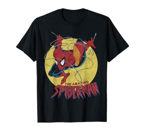 Image of Marvel The Amazing Spider-Man Vintage Jump Logo T-Shirt