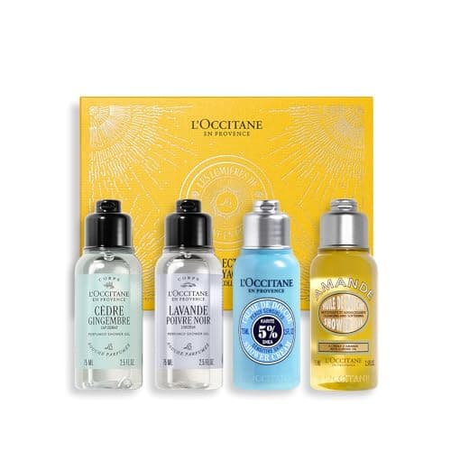 Image of L'OCCITANE Aromatic Shower Gel Collection, Travel-Size Body Cleanser Essentials, Premium & Clean Beauty Bath & Body Gift Set for All