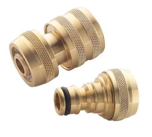 Image of Spear & Jackson BWF3 1/2" Female & 1/2" Male Brass Hose Connectors
