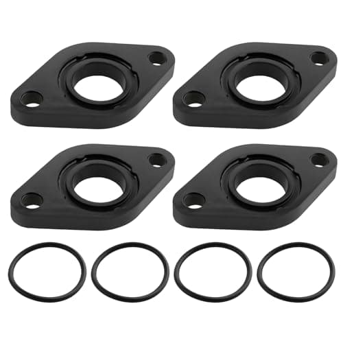 Image of YINETTECH 4 Sets Carburetor Intake Manifold Gasket Fit 50cc Scooter Intake Manifold Bakelite Pad Compatible with ATU Compatible with Boatian Compatible with GY650 60x17x6mm