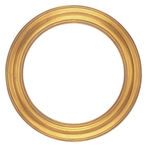 Image of Stein Design Round Frames - Hand-Finished Open-Back Round Frames for Canvas, does not include glass or backing - [Gold - 10" Diameter]