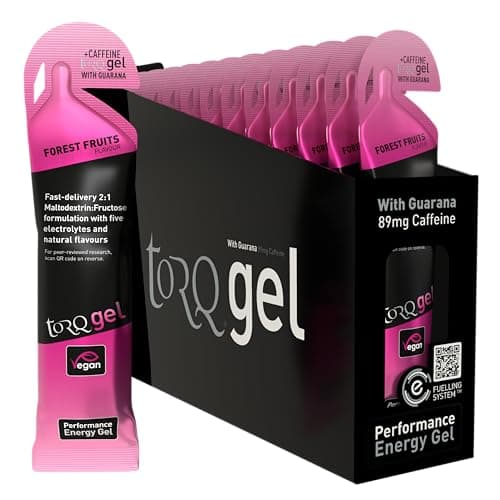Image of TORQ Running Gels with Electrolytes - 2:1 Maltodextrin: Fructose for Endurance Sports & Optimal Performance | Energy Gels for Running, Cycling & Marathons - 30g Carbs Per Gel | Forest Fruits 15