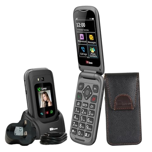 Image of TTfone TT970 4G Touchscreen Senior Big Button Flip Mobile Phone - Easy and Simple to Use with Extra Dock Charger and Holster Case