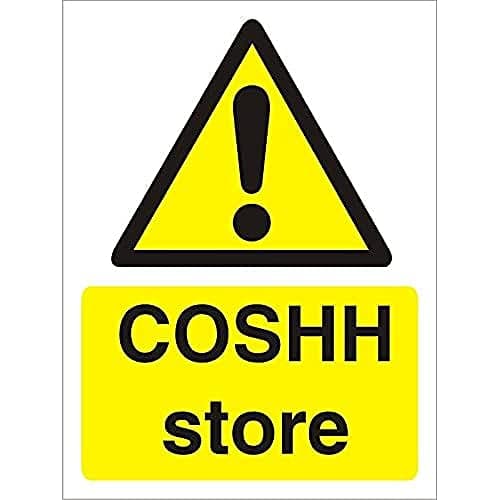 Image of Seco COSHH Store Sign, 150mm x 200mm - 1mm Semi Rigid Plastic