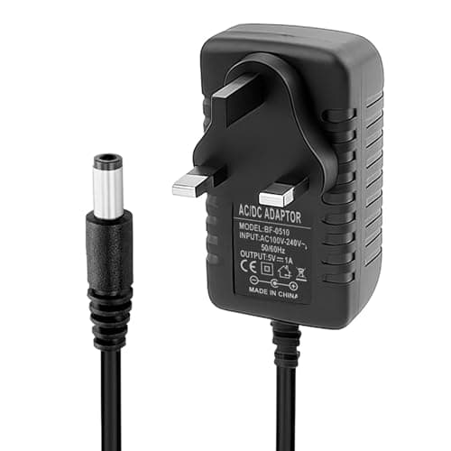 Image of DC 5V 1A Power Supply Universal AC Adapter 100-240V 50 60Hz to DC 5V Driver Transformer Switching Converter Plug for LED Strip Lights, CCTV Cameras, Routers, Speakers, Small Electronics, 5.5x2.5mm
