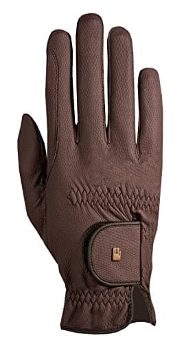 Image of Roeckl Sports equestrian gloves ROECK-GRIP, summer riding glove, mocha 7.5