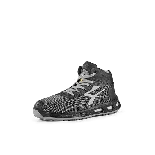 Image of U-Power Red Lion Stego, Safety Shoes, High, Lightweight and Flexible, Anti perforation, Anti Puncture, with Infinergy Insert, with Aluminium Toe Caps (Grey 42)