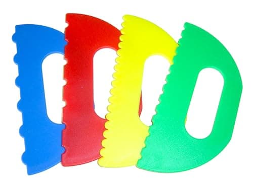 Image of Major Brushes Plastic Paint Scrapers Pack 4