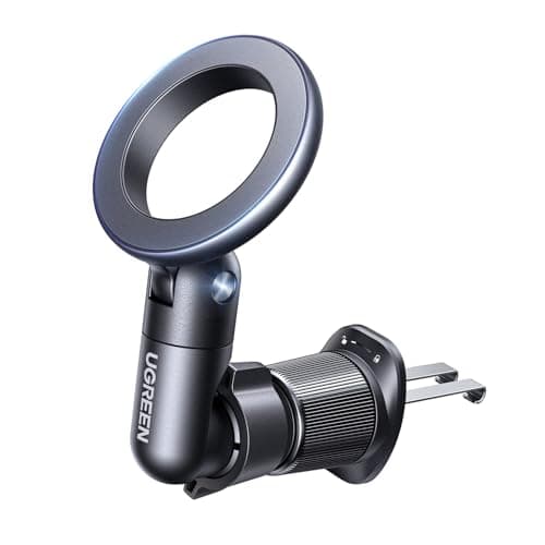 Image of UGREEN Magsafe Car Mount with Double Hock Lock Magnetic Phone Holder with 20x N52 Magnet, Air Vent Car Phone Holder Compatible with iPhone 17 Air 16 Pro Max Plus 15 14 13 12