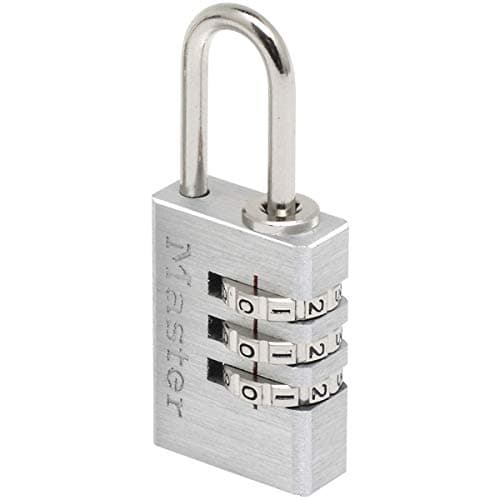 Image of Master Lock Padlock, Set Your Own Combination Padlock, Aluminum, Best Used for Backpacks, Luggage, Computer Bags and More, 7620EURD