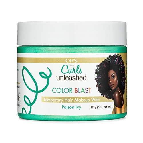 Image of ORS Curls Unleashed Poison Ivy Color Blast Makeup Wax -171g, Temporary Hair Colour, With Moisturizing Beeswax & Castor Oil, For Best Colouring Experience