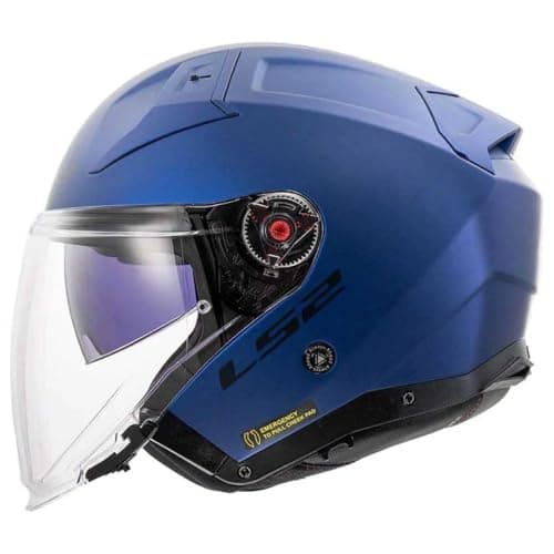 Image of LS2 OF603 Infinity II Solid Jet Helmet, blue matt, 3XL (65/66)