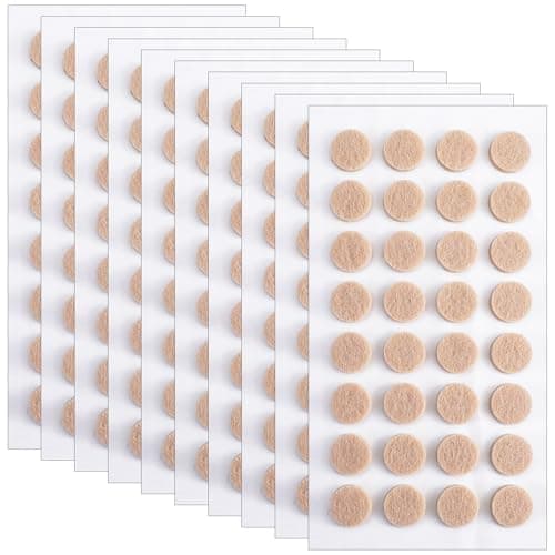 Image of 320 Pcs Small Felt Pads Small Felt Furniture Pads, Self-Adhesive EVA Foam Felt Dots with Adhesive Backing Round Felt Furniture Stickers for Vases Desks Photo Frames Cabinets Doors Drawers
