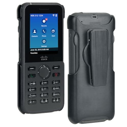 Image of Generturbo Phone Holster for Cisco 8821 8821-EX with 360° Rotating Belt Clip Wireless IP Phone 8821 8821EX Holster Case with Belt and Pocket Clip
