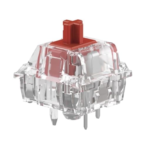 Image of Glorious Gaming Fox Heavy Linear Switches (110 PCS) for Mechanical Gaming Keyboards, Prelubed, Silent Red Switches for Hotswap Keyboards, Max RGB for Backlit Keyboards, Cherry MX Compatible