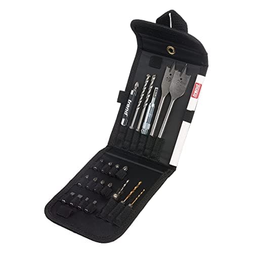 Image of Trend Snappy 22-Piece TCT Kitchen & Door Fitting Accessories Bit Set with Tool Holder, Quick Release Drill System, SNAP/TH6/SET