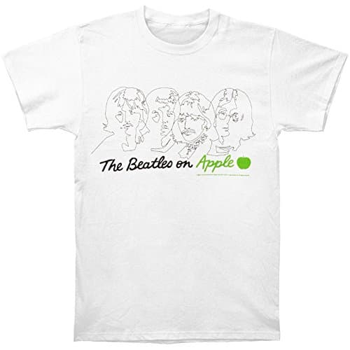 Image of The Beatles Men's on Apple T-Shirt, White, Large