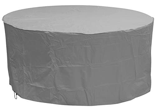 Image of Oxbridge Grey Large Round Outdoor Garden Patio Furniture Set Cover 2.27m x 1m/7.4ft x 3.25ft 5 YEAR GUARANTEE
