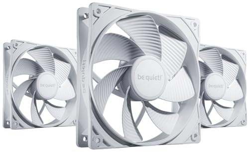 Image of be quiet! Pure Wings 3 120mm PWM Reverse White Triple Pack, 3 included, Inverted Blades, high top-end speed, low minimum rpm, optimized fan frame, newly designed fan blades