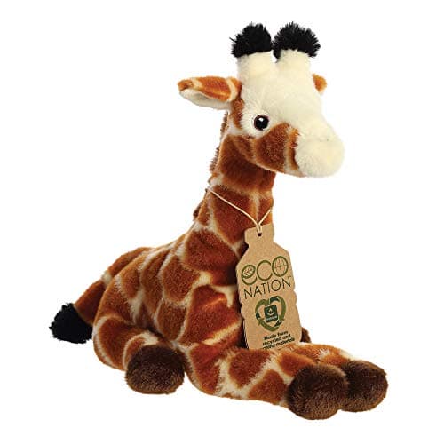 Image of Aurora, 35004, Eco Nation, Giraffe, 8.5In, Soft Toy, Brown & White, 20 cm