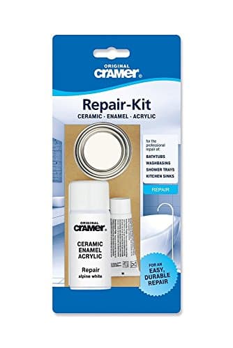 Image of 2x Cramer Ceramic / Enamel Repair Kit for Baths, Sinks and Counter Tops, Colour: Alpine White