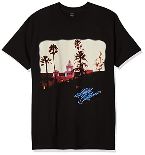 Image of FEA Men's Eagles Hotel California Short Sleeve T-Shirt, Black, Medium