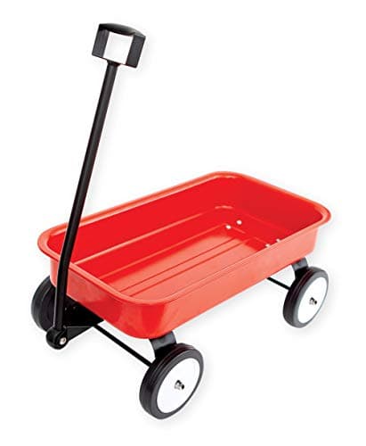 Image of Gamez Galore Red metal Pull-Along Cart/Trailer, Red