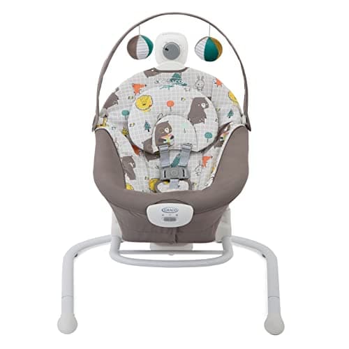 Image of Graco Duet Sway 2-in-1 Baby Swing and Portable Rocker with Vibration and Adjustable Swing Speed, Bear Tales