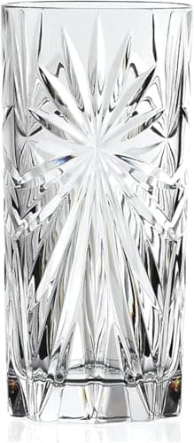 Image of RCR 26277020006 Oasis Crystal Hi-Ball Cocktail Tumblers Glasses, 360ml, Set of 6, Dishwasher Safe, Perfect for Birthdays, New Homeowners, Ideal For Long Cocktails, Mocktails, Gin & Tonic
