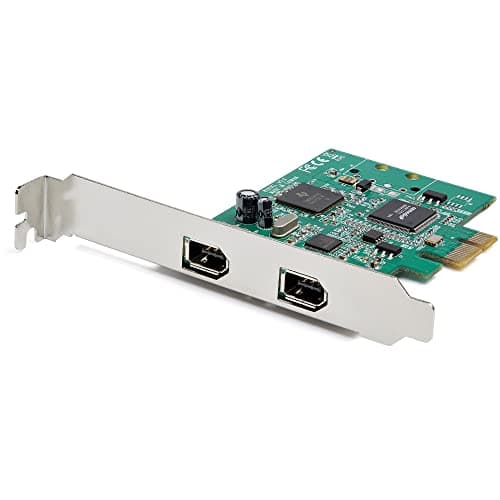 Image of StarTech.com 2 Port PCI Express FireWire Card - 1394a Firewire - TI TSB82AA2 Chipset - Windows & Mac Compatible (PEX1394A2V2)